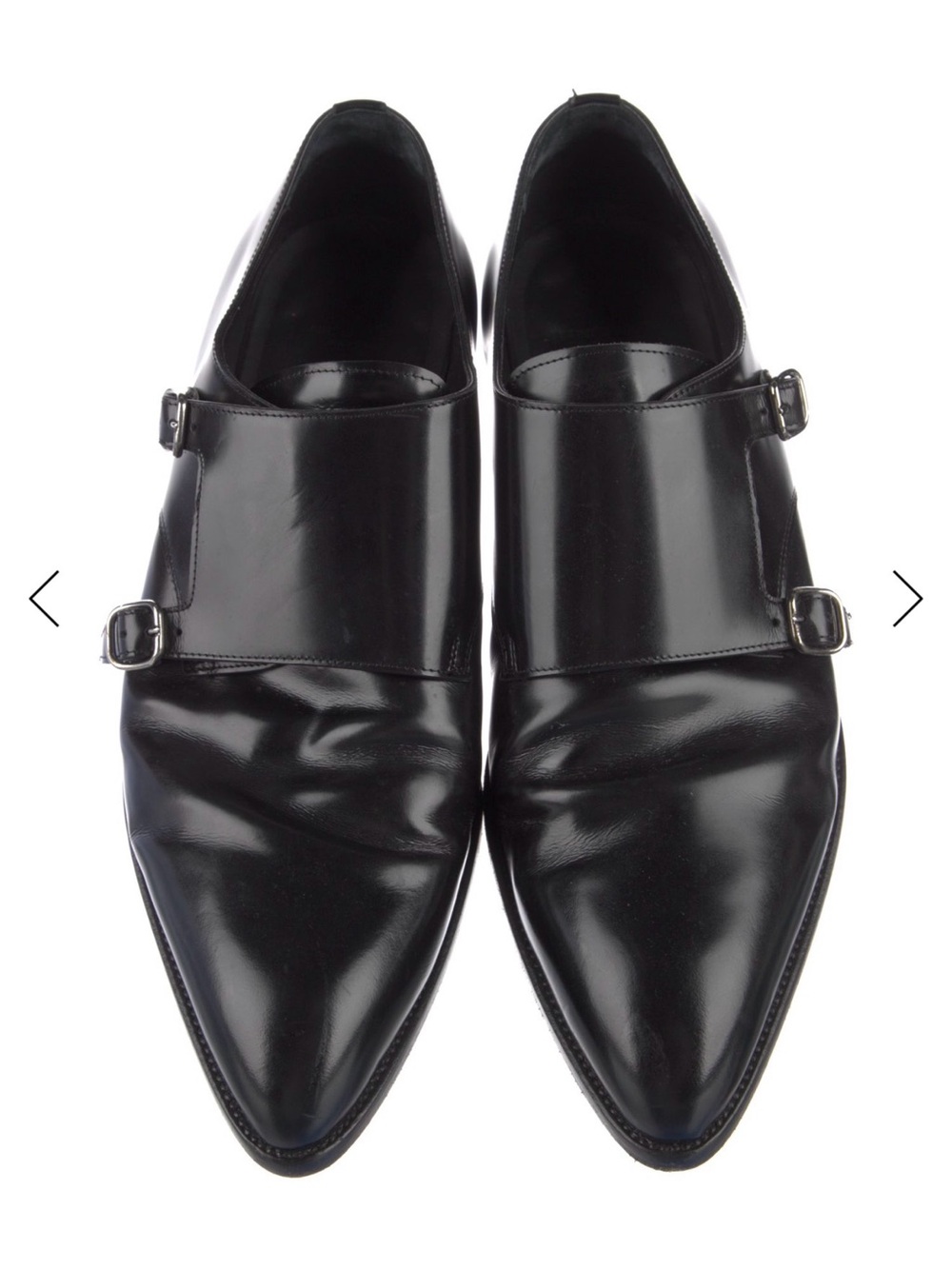 Saint Laurent Leather Monk Straps Size 46 (US 13)
